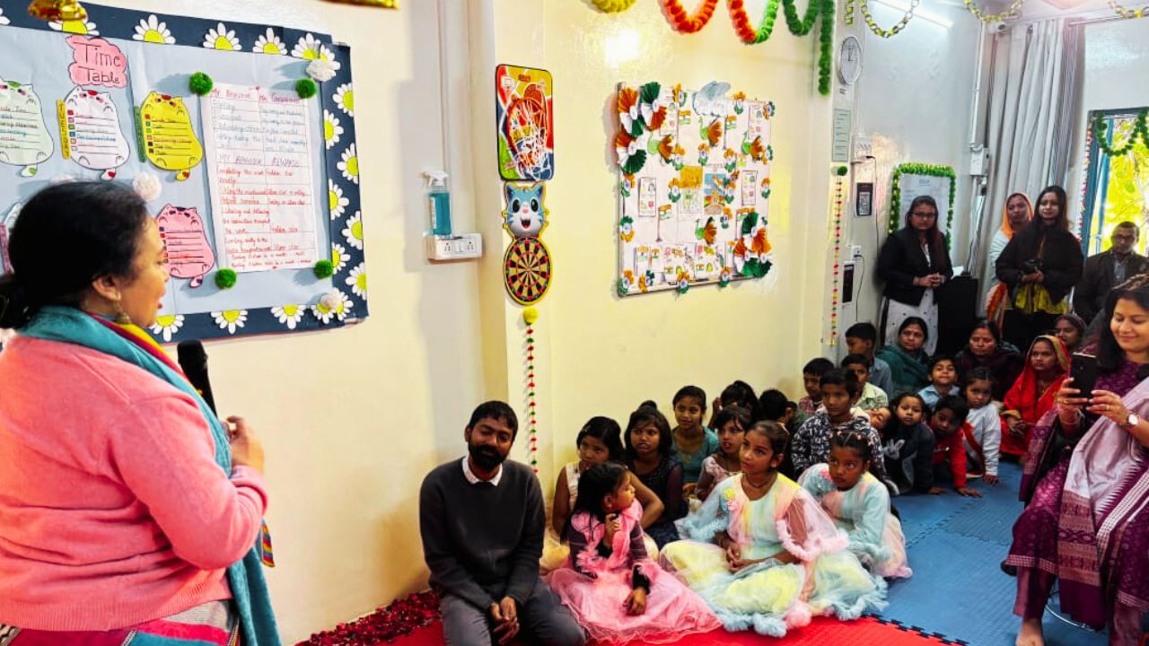 Photo de l'inauguration du TOC Sanjay Colony